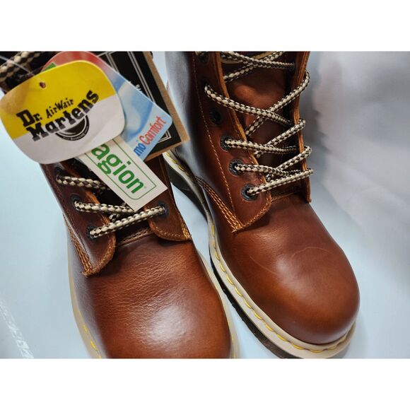 Dr. Martens Steel Toe Industrial Work Boots Men’s 8 / Women’s 9 Brown main image 10